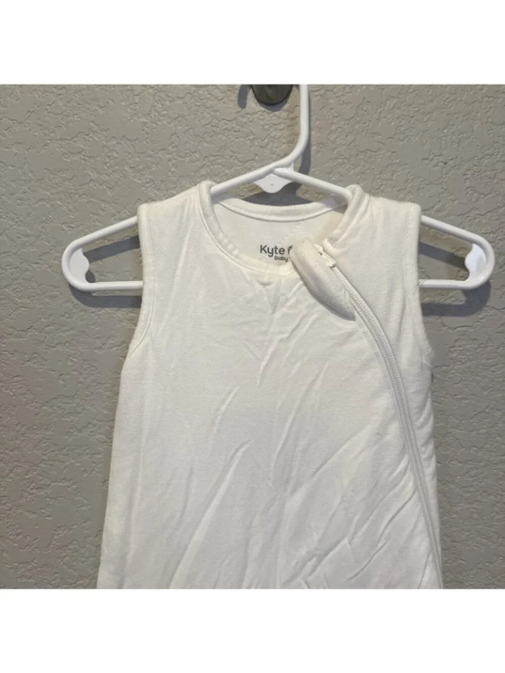 Kyte Baby Sleep Bag 1.0 TOG Size XS Bamboo Rayon Sleep Sack White